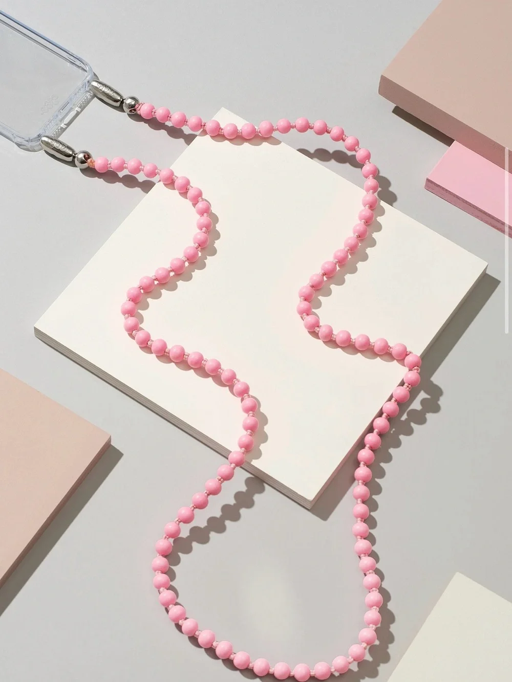 Ossa Bubble Gum Pink Wood Crossbody